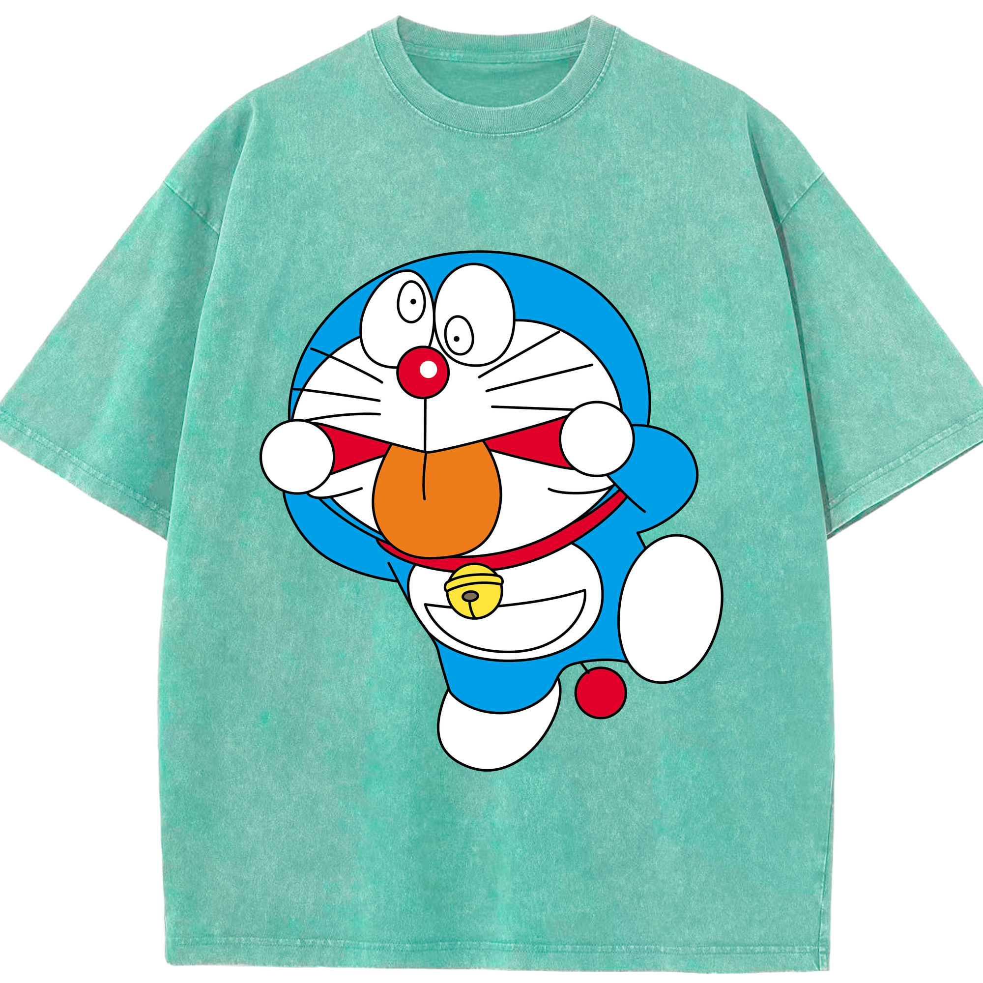 （画像用） ドラえもん Doraemon 綿100% ヴィンテージ風 半袖Tシャツ（フロントプリント）